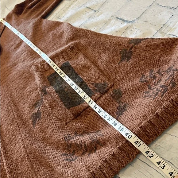 Blue Fish Cozy Brown Knit Cardigan with Pockets - Picture 10 of 11